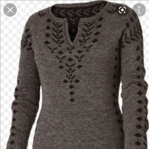 ISO Royal Robbins Grey/black Autumn Pine Pullover